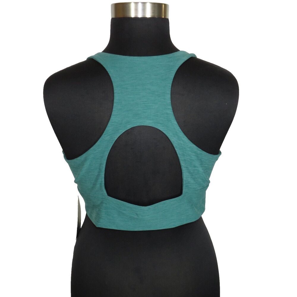 Athletic Works ButterCore Ruched Sports Bra In Heather Green Plus Size 2X - Picture 7 of 10